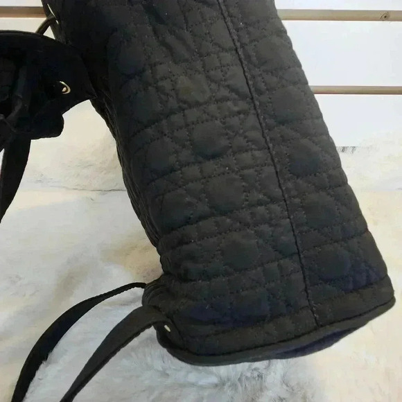 Dior Black Cannage Nylon Mini Drawstring Backpack - Picture 16 of 16